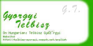 gyorgyi telbisz business card